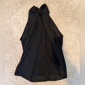 Glam Black Halter Blouse